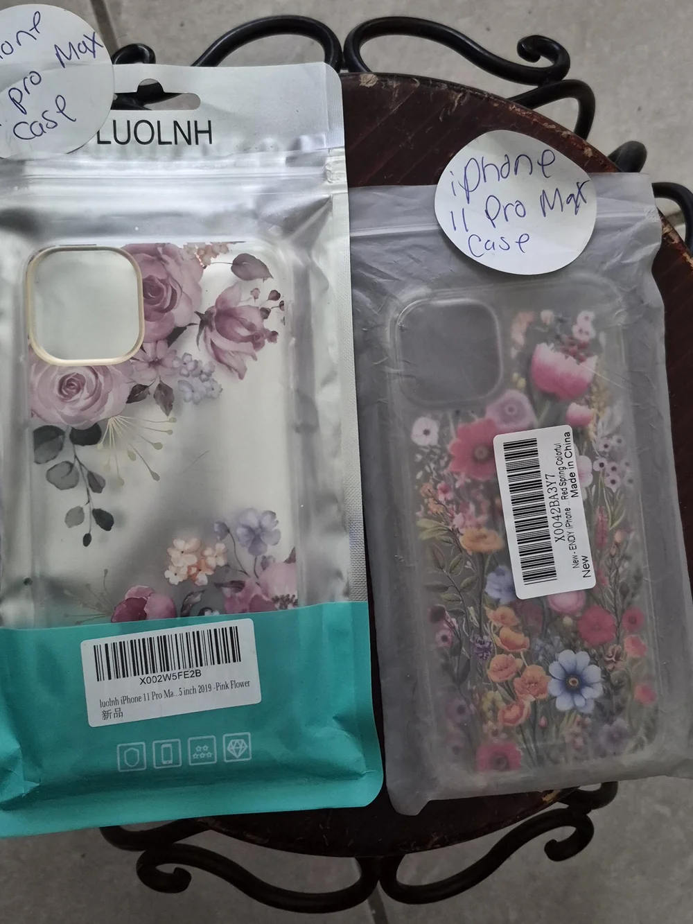 2 New Floral iPhone 11 Pro Max Clear Protective Case